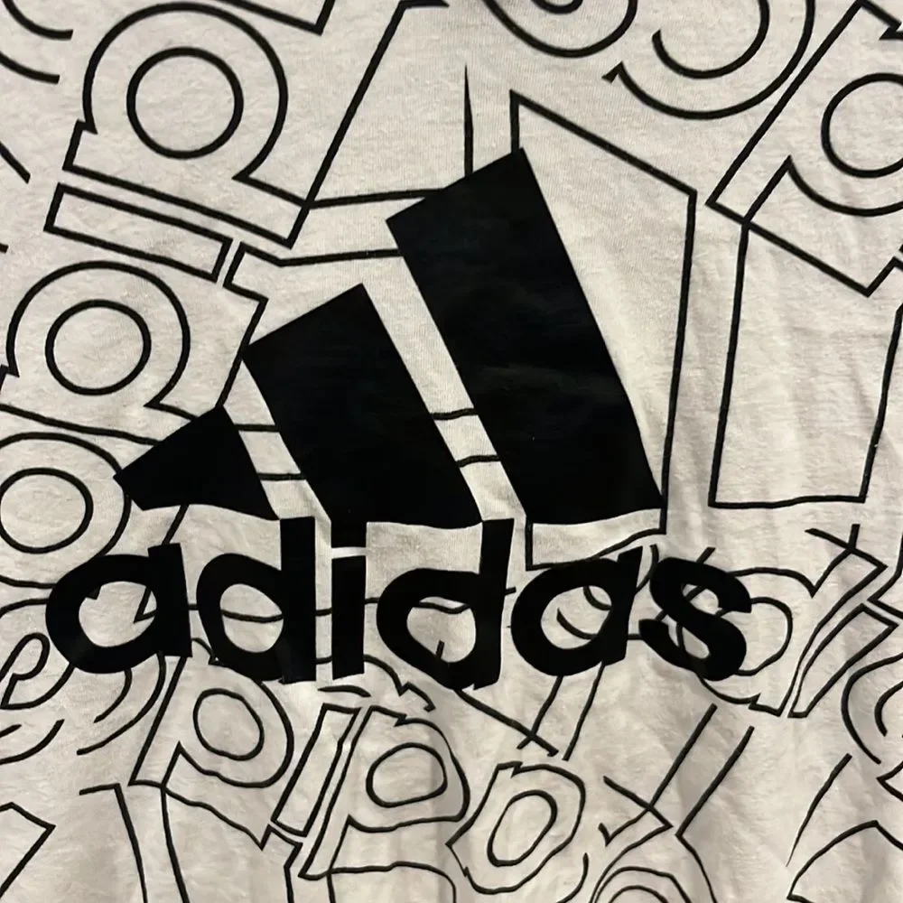 Adidas AOP Amplifier Hooded Long Sleeve Tee - Picture 2 of 5